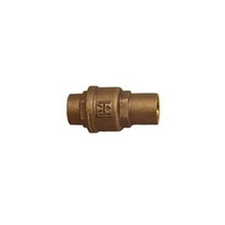 Hammond Valve 0947000034 947 Plumbing Lift Spring Check Valve, 3/4 in, Solder, Bronze Body, Buna-N Softgoods