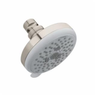 Hansgrohe 04071820 Croma E 100 3-Jet Shower Head, Number of Spray Type: 3, Full/Pulsating Massage/Intense Turbo Spray, 2.5 gpm Max Flow, Wall Mount, Import