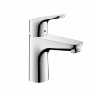 Hansgrohe 04371000 Bathroom Faucet, Focus 70, 1.5 gpm, 3-3/4 in H Spout, 1 Handles, Pop-Up Drain, 1 Faucet Holes, Polished Chrome, Function: Traditional