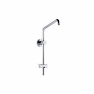 Hansgrohe 04527000 Croma SAM Set Plus Wall Bar Set Locking Push Button Without Shower Components, 1/2 in NPT, Brass, Polished Chrome