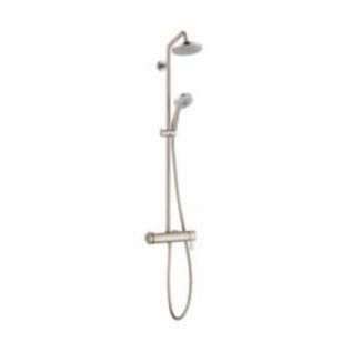 Hansgrohe 04530820 Pressure Balance Shower Pipe, Croma, 6-1/4 in Dia, 2 gpm, Brushed Nickel
