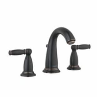 Hansgrohe 06117920 Widespread Bathroom Faucet, Swing C, Commercial, 1.2 gpm Flow Rate, 4-3/4 in H Spout, 8 in Center, Rubbed Bronze, 2 Handles, Pop-Up Drain
