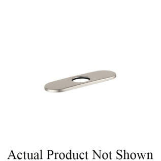 Hansgrohe 06490000 Base Plate, For Use With Contemporary 1-Hole Faucet, 6 in L x 1/4 in H x 2-1/8 in W, Metal, Polished Chrome