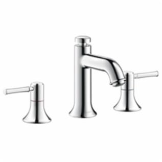 Hansgrohe 14113001 Widespread Bathroom Faucet, Talis C, Commercial, 1.2 gpm Flow Rate, 3 in H Spout, 8 in Center, Polished Chrome, 2 Handles, Pop-Up Drain, Import
