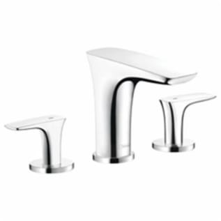 Hansgrohe 15073001 Widespread Bathroom Faucet, PuraVida 110, Commercial, 1.2 gpm Flow Rate, 4 in H Spout, 8 in Center, Polished Chrome, 2 Handles, Import
