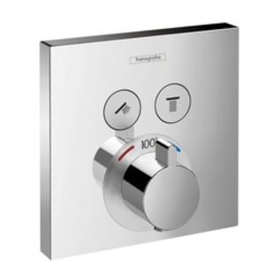 Hansgrohe 15763001 Square Thermostatic Trim, Polished Chrome