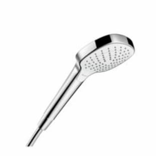 Hansgrohe 26813401 Hand Shower, 2.5 gpm, 1 Sprays, 4-3/8 in Dia Head, 1/2 in