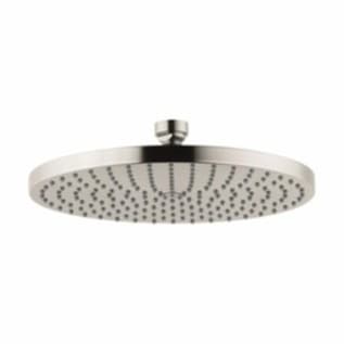 AXOR 28494821 1-Jet Shower Head, Downpour 240 AIR, 2.5 gpm, 9-7/16 in Dia x 2-3/8 in H Head