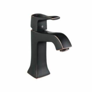 Hansgrohe 31077921 Metris C Bathroom Faucet, Commercial, 1.2 gpm Flow Rate, 3-7/8 in H Spout, 1 Handles, 1 Faucet Holes, Rubbed Bronze, Function: Traditional