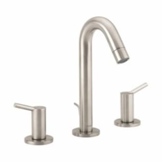 Hansgrohe 32310821 Widespread Bathroom Faucet, Talis S, Commercial, 1.5 gpm Flow Rate, 6 in H Spout, 8 in Center, Brushed Nickel, 2 Handles, Pop-Up Drain, Import