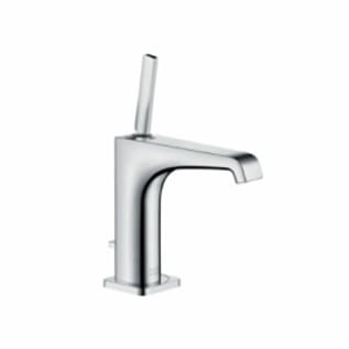 AXOR 36100001 Citterio E 150 Bathroom Faucet, Commercial, 1.2 gpm Flow Rate, 5 in H Spout, 1 Handles, Pop-Up Drain, 1 Faucet Holes, Polished Chrome, Function: Traditional