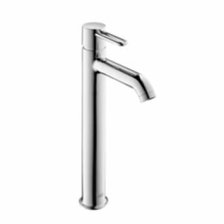 AXOR 38025001 Uno Tall Bathroom Faucet, Commercial, 1.2 gpm Flow Rate, 9-7/8 in H Spout, 1 Handles, Pop-Up Drain, 1 Faucet Holes, Polished Chrome, Function: Traditional