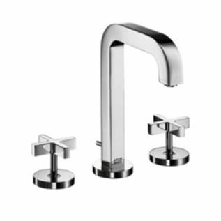 AXOR 39133001 Widespread Bathroom Faucet, Citterio M, Commercial, 1.2 gpm Flow Rate, 6-9/16 in H Spout, 8 in Center, Polished Chrome, 2 Handles, Pop-Up Drain