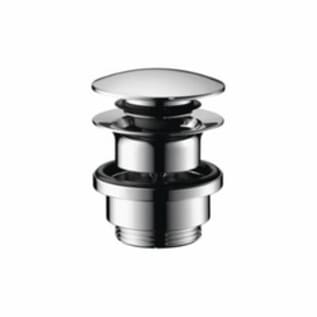 Hansgrohe 50100101 Push-Open Sink Drain, 1-1/4 in Nominal, 2-1/2 in, Brass Drain, Domestic