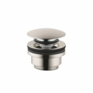 Hansgrohe 50100821 Push-Open Sink Drain, 1-1/4 in Nominal, 2-1/2 in, Brass Drain, Domestic