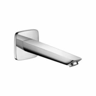 Hansgrohe 71410001 Logis Tub Spout, 7-5/8 in L x 3/8 in H, Solid Brass, Polished Chrome, Domestic