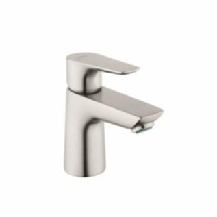 Hansgrohe 71700821 Basin Mixer, Talis E 80, 1.2 gpm Flow Rate, 2-3/4 in H Spout, 1 Handles, Pop-Up Drain, 1 Faucet Holes, Brushed Nickel, Function: Traditional