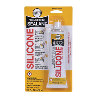 Harvey® 031305 Sealant, 2.8 oz Tube, Clear, Water/Silicone Rubber Base