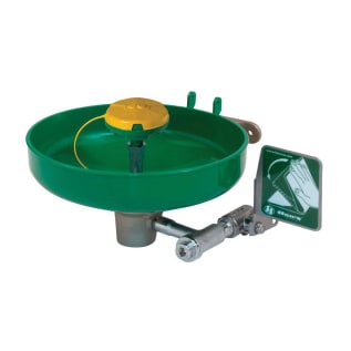 Haws® AXION® 7260B-7270B MSR Eye/Face Wash With ABS Plastic Bowl, Wall Mount, Push Handle Operation, ANSI Z358.1