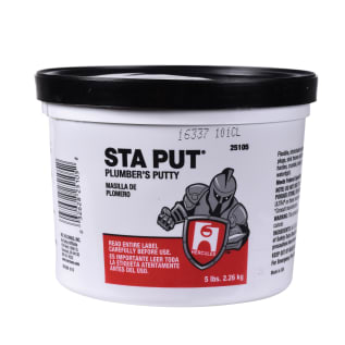 Hercules® Sta Put® 25105 Superior Grade Plumber's Putty, 5 lb Pail, Solid Form, Off-White, 2.15 to 2.35