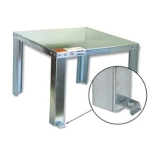 Holdrite® QUICKSTAND™ 40-S-24-A Assembled Water Heater Stand, 24 in L x 24 in W x 16 in H, For Use With: Up to 100 gal/1200 lb Water Heater, Domestic