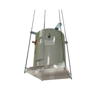 Holdrite® QUICKSTAND™ 50-SWHP Suspended Water Heater Platform, 26-1/2 in L x 26-1/2 in W x 2-1/2 in H, For Use With: Up to 50 gal Water Heater, Cold Rolled Steel, Domestic