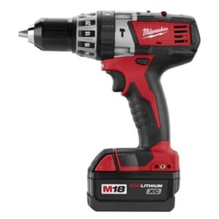 Milwaukee® 2602-22 M18™ Cordless Hammer Drill/Driver Kit, 1/2 in Single Sleeve Chuck, 18 VDC, 0 to 550 rpm, 0 to 1700 rpm No-Load, Li-Ion Battery