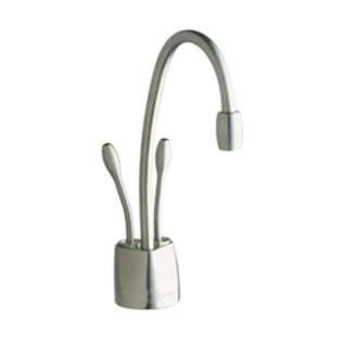 Insinkerator® Indulge™ 44252B FHC1100 Contemporary Instant Hot and Cool Water Dispenser Faucet, Residential, High-Arc Swivel Spout, Satin Nickel, 2 Handles, Import