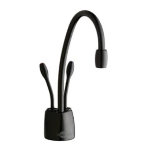 Insinkerator® Indulge™ 44252G FHC1100 Contemporary Instant Hot and Cool Water Dispenser Faucet, Residential, High-Arc Swivel Spout, Gloss Black, 2 Handles, Import