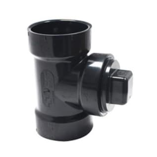 2" ABS DWV HXHXF CLEANOUT TEE W/ PLUG "NO O-RING"