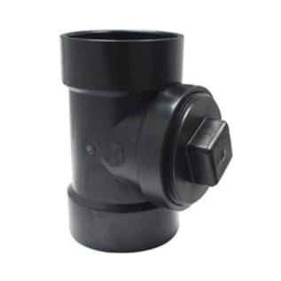 4" ABS DWV CLEANOUT TEE W/ PLUG