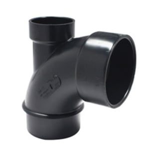 3"X3"X2" ABS DWV STREET 90 WITH LOW HEEL INLET