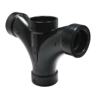 2"X2"X1-1/2"X1-1/2" ABS DWV DBL FIXTURE TEE