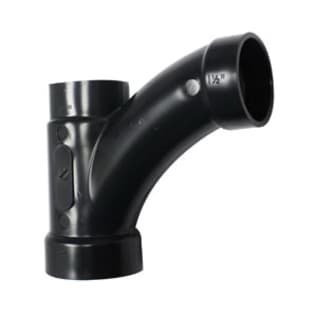 IPEX® 104317 Long Turn Single DWV Tee-Wye, 2 x 1-1/2 x 1-1/2 in Nominal, Hub End Style, ABS