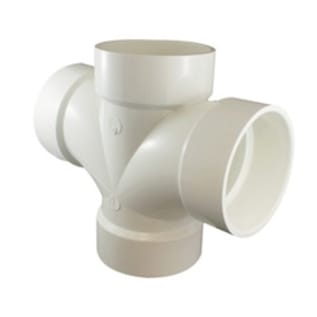 4" PVC DWV DBL SAN TEE
