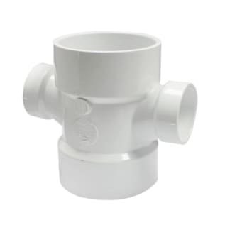 IPEX® 192189, 3 x 3 x 1-1/2 x 1-1/2 in nominal, Hub end style, SCH 40, PVC