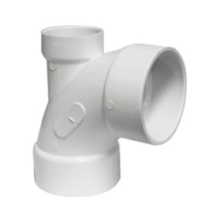 3"X3"X2" PVC DWV 90 WITH LOW HEEL INLET