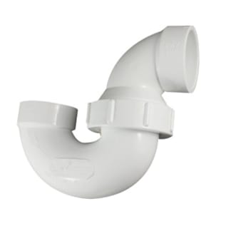 IPEX PermOseal® 193231E P-Trap, 1-1/2 in, Hub Inlet, White, PVC