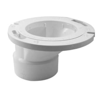 4"X3" PVC DWV OFFSET HUB CLOSET FLNG WITH PLASTIC FLANGE