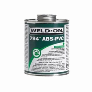 Weld-On® 794™ 10275 Low VOC Medium Body Transition Solvent Cement, 0.5 pt Container, Green