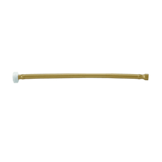 Jaclo® 157-SS-BLND Jaclo® Flex Contemporary/Modern Flexible Toilet Supply Line With Plastic Nut and Decorative Cover, 1/2 in Nominal, Female IPS x OD End Style, 20 in L, Stainless Steel, Domestic