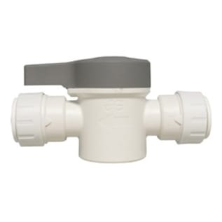 John Guest® Speedfit® PSEISV20P Shut-off Valve, 1/2 in, CTS x NPT, Polypropylene Body