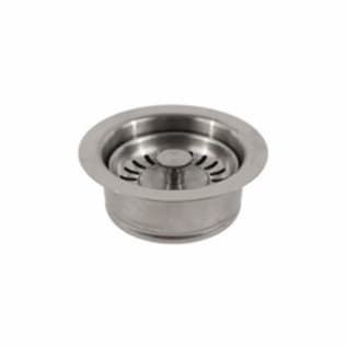 Jomar Valve® Push-N-Seal II™ 300-021CLAM Basket Strainer, For Use With 400 Grade Brushed Stainless Steel Sink Strainer, 304 Stainless Steel, Brushed Stainless Steel