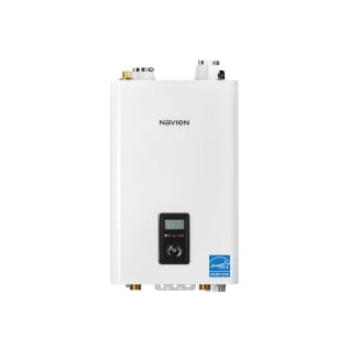 KD Navien® NFB200H NFB-H Series Condensing High Efficiency Fire Tube Boiler, Liquid Propane/Natural Gas Fuel, 13300 to 199900 Btu/hr Space Heating Input, Forced Draft Direct Vent, Cold Rolled Carbon Steel Housing, 1-1/4 in NPT Connection