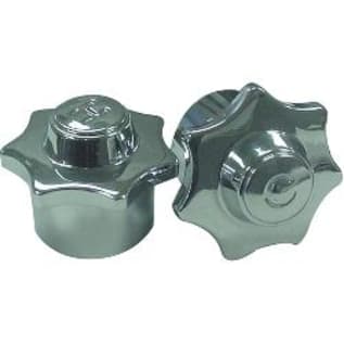 Kissler 799-1112 Pair of Handle, 1-1/16 x 1-5/8 in, For Use With American Standard Faucets, 22 Point, B-8 Broach Style, Die-Cast, Chrome Plated