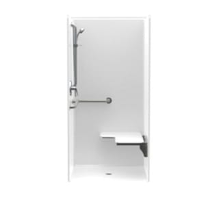 Aquatic 1363BFSC-RH-WHT Accessible Freedomline 1-Piece Transfer Shower, 36 in W x 75 in H, AcrylX™ Acrylic, White