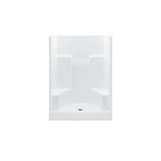 Aquatic 1603SG-WH Everyday 1-Piece Wall Shower, 60 in L x 35 in W x 72 in H, AcrylXâ„¢ Acrylic, Gel-Coated/White, Domestic