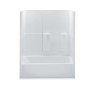 Aquatic 2603TRIO-LH-WHT 3-Piece Tub Shower, Remodeline Sectionals, 60 in W x 72 in H, AcrylX™ Acrylic, White
