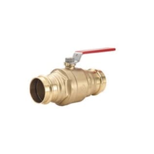 LEGEND LegendPress™ 101-007NL P-200NL Specialty Ball Valve, 1-1/2 in Nominal, Press End Style, Brass Body, Full Port, TFM/PTFE/FKM Fluoroelastomer Softgoods, Import