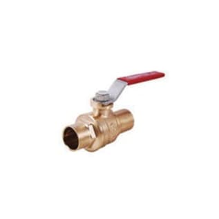 LEGEND 101-046NL S-1001NL Ball Valve With Handle, 1-1/4 in Nominal, C End Style, Brass Body, Full Port, TFM/PTFE Softgoods, Import